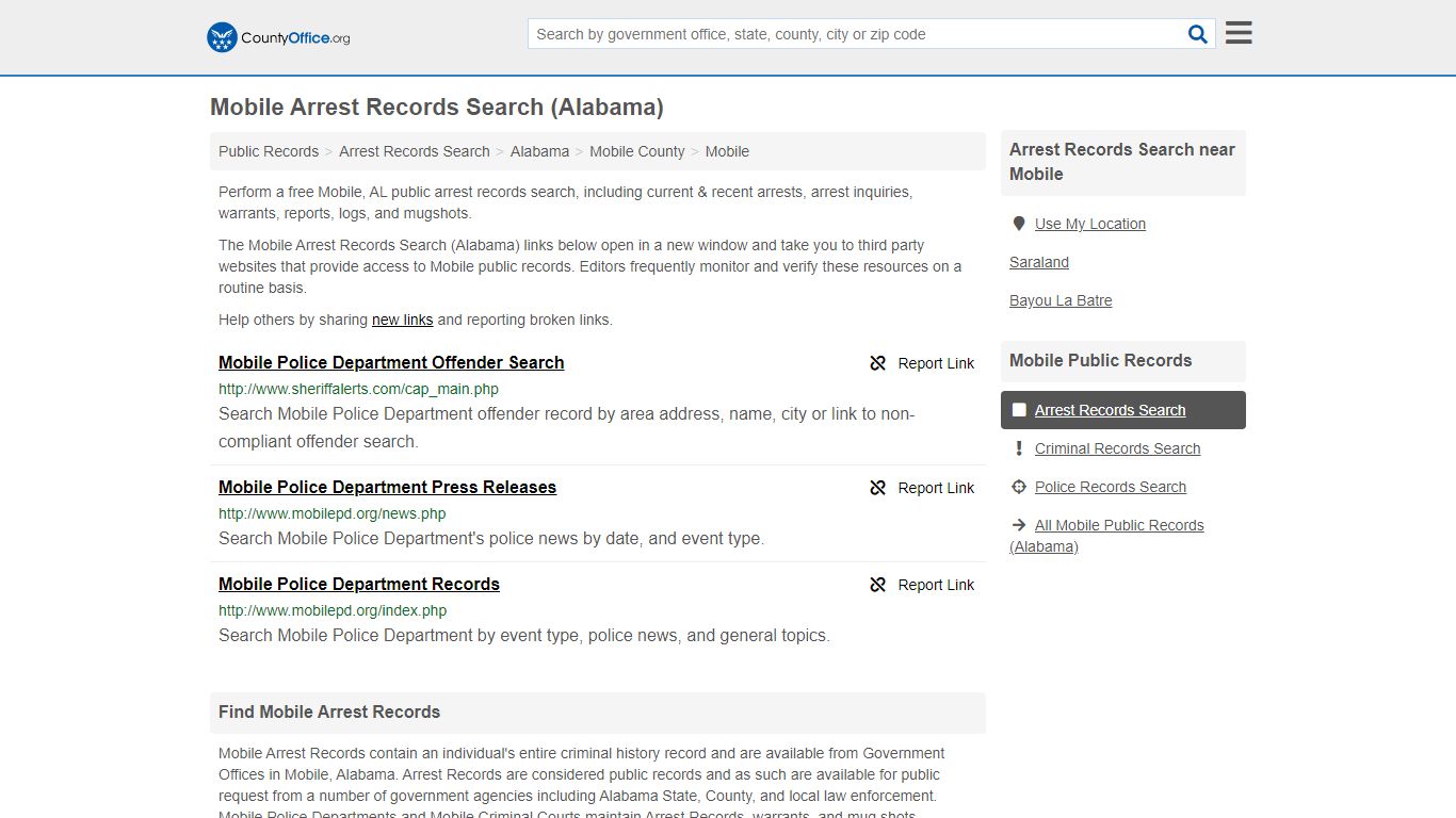 Arrest Records Search - Mobile, AL (Arrests & Mugshots)